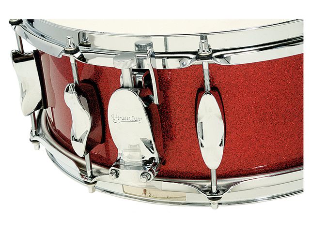 Premier Series Classic Kit The optional snare has both new double-ended lugs and a new side level throw off